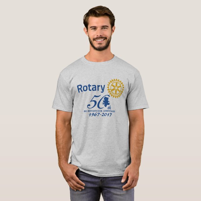 壱岐ロータリー50周年記念ロゴTシャツ T-Shirt (Vorne ganz)