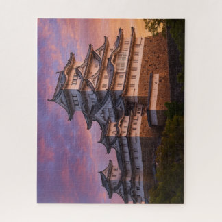夕映えに輝く姫路城 ― 白鷺の城の静寂 / Himeji Castle in Sunset Glow Puzzle