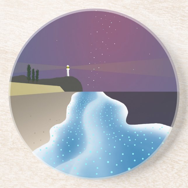 夜光虫 (ブルーバージョン) GETRÄNKEUNTERSETZER (Vorne)