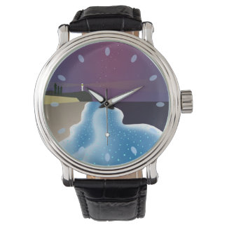 夜光虫 (ブルー) 大サイズ ARMBANDUHR