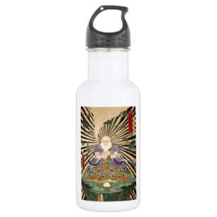 奇 術 師, 豊 Magier, Toyokuni, Ukiyo-e Edelstahlflasche