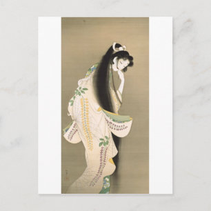 女 の 霊, 上 松 幽 Lady Ghost, Uemura Shōen, Japan Art A Postkarte