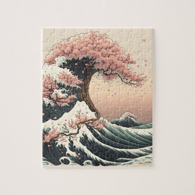 富士山と桜 PUZZLE (Vertikal)