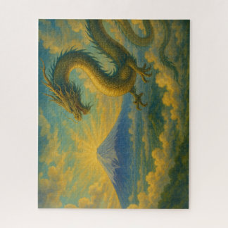 富士山と黄金の龍/Golden Dragon over Mt. Fuji Puzzle