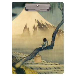 富 士 と 年, 北 Mount Fuji und Boy, Hokusai, Ukiyo-e Klemmbrett