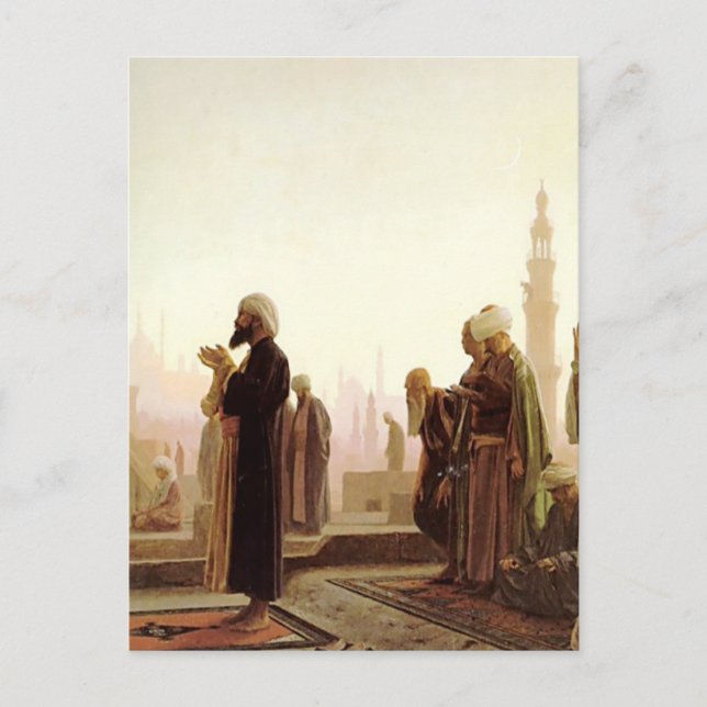 屋 根 の 上 で 祈 る 人 POSTKARTE (Vorderseite)