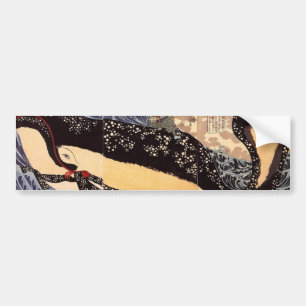 巨 鯨, 国 Big Whale, Kuniyoshi, Ukiyoe Autoaufkleber