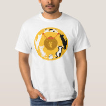 御守六猫 Tシャツ (白・黒)