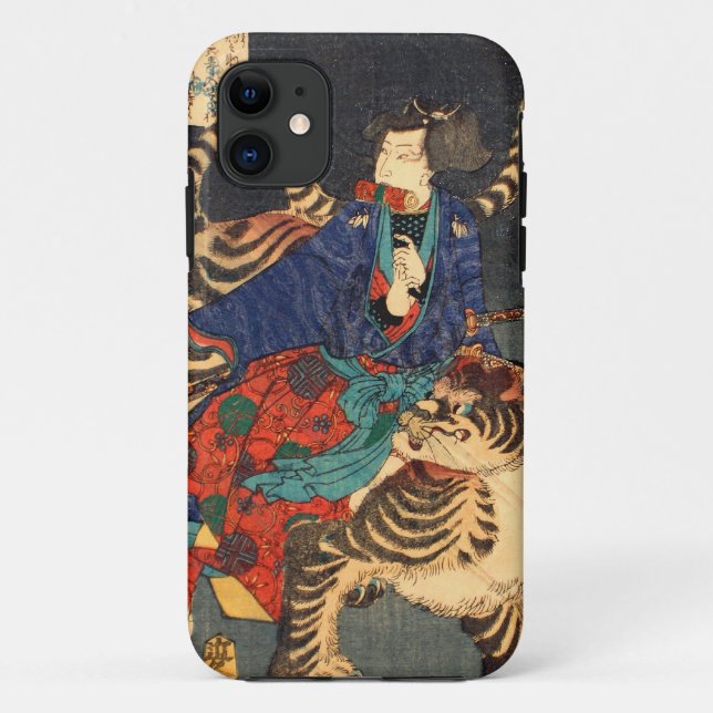 忍 者 虎, 芳 Ninja Hero & Tiger, Yoshitoshi, Ukiyo-e, Case-Mate iPhone Hülle (Rückseite)