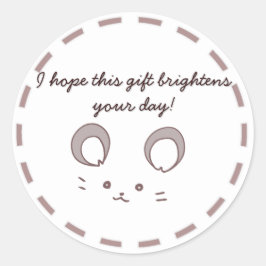 愛らしいネズミ柄のカスタマイズ可能な RUNDER AUFKLEBER