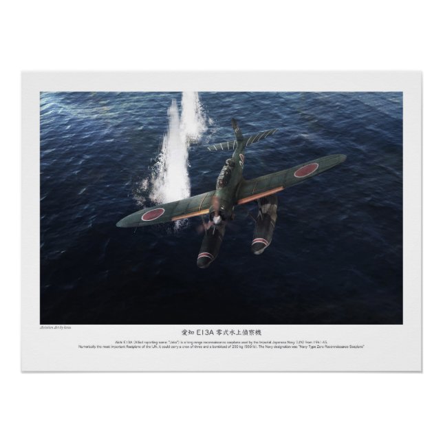 愛知 E13A 零式水上偵察機”Jake” Poster (Vorderseite)