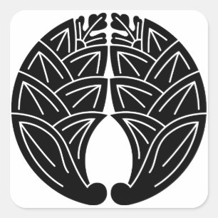 抱 き 茗 荷 QUADRATISCHER AUFKLEBER