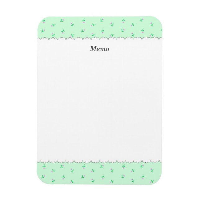 文字 カスタマイズ 野ばら　ミントグリーン　マグネット MAGNET (Vertikal)