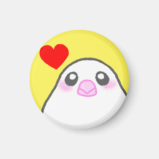 文鳥ぴょんちゃんハート MAGNET