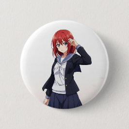 日本のアニメ風女子キャラクター BUTTON