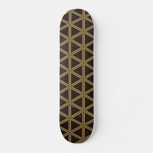 日本の伝統文様 毘沙門亀甲 Japan traditional Skateboard (Vorderseite)