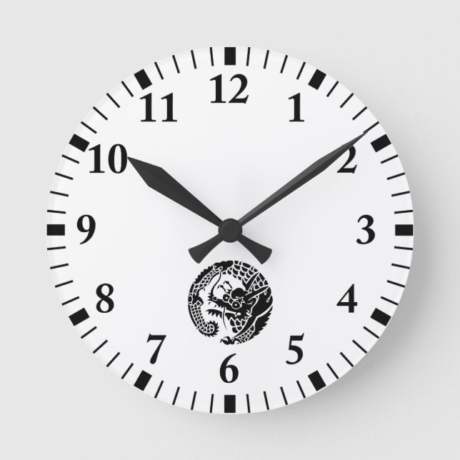 日蓮宗龍の丸 ラウンド壁時計 RUNDE WANDUHR (Vorderseite)
