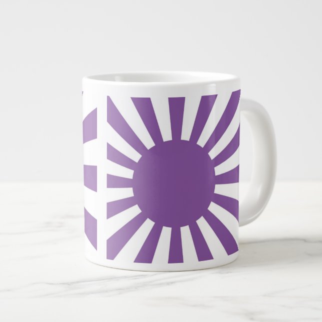 旭日旗 Jumbo-Tasse (Vorderseite Rechts)