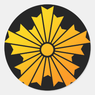 旭日章 RUNDER AUFKLEBER