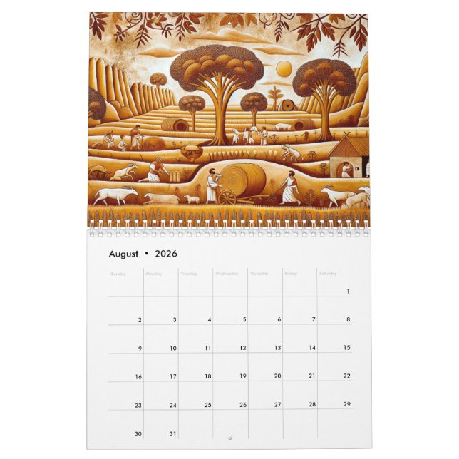 時代を旅する: 古代の風景 KALENDER (Aug 2026)