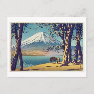 晩 の 富 山, im Herbst Fuji, Hasui Kawase, 秋 Postkarte