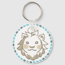 暖かいライオン＆爽やか青タイル SCHLÜSSELANHÄNGER