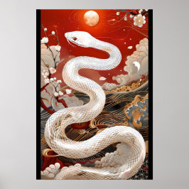 月夜の守護蛇／Moonlit Guardian Snake Poster