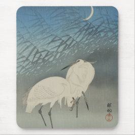 月 と 鷺, 古 Egrets & Moon, Koson, Ukiyo-e, 邨 Mousepad