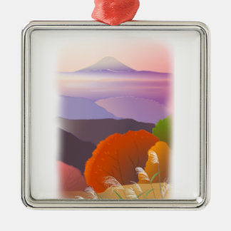 朝焼けに映える富士山 SILBERNES ORNAMENT