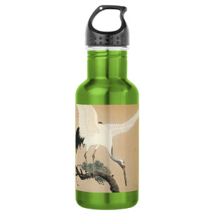 松 に 鶴, 古 Kranich auf Pine Tree, Koson, Ukiyo-e Trinkflasche
