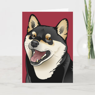 柴犬 alles Gute zum Geburtstag Shiba Inu Hundekarte Karte