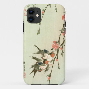 桃の花に燕, 広重 Pfirsich-Blüte und Schwalbe, Hiroshige Case-Mate iPhone Hülle