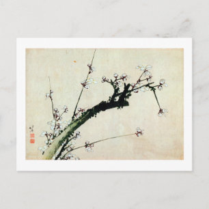 梅花, 北斎 Plum Blossoms, Hokusai, Ukiyo-e Postkarte