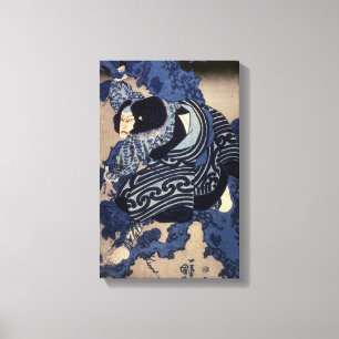 歌 舞 伎 者, 国 Kabuki Schauspieler, Kuniyoshi, Ukiyo-e Leinwanddruck