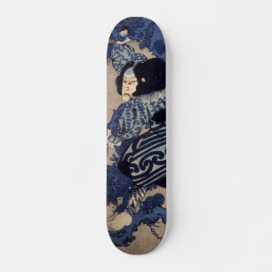 歌 舞 伎 者, 国 Kabuki Schauspieler, Kuniyoshi, Ukiyo-e Skateboard