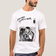 水墨画家であり詩人の「松元えるく」オリジナルＴシャツです。