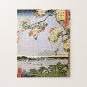 江戸の桜, 広重 Cherry Blossoms of Edo, Hiroshige, Ukiyoe Puzzle