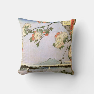 江戸の桜, 広重 Kirschblüten von Edo, Hiroshige, Ukiyoe Kissen