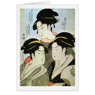 江 の 三 人, 歌 drei schöne Frauen von Edo, Utamaro