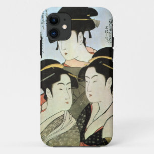 江 の 三 人, 歌 drei schöne Frauen von Edo, Utamaro Case-Mate iPhone Hülle