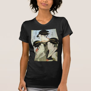 江 の 三 人, 歌 drei schöne Frauen von Edo, Utamaro T-Shirt