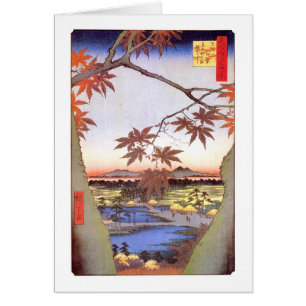 江 の 紅 葉, 広 重 Ahorn Edo, Hiroshige, Ukiyo-e