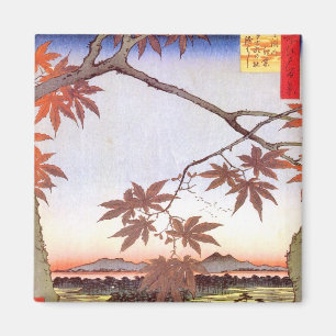 江 の 紅 葉, 広 重 Ahorn Edo, Hiroshige, Ukiyo-e Magnet