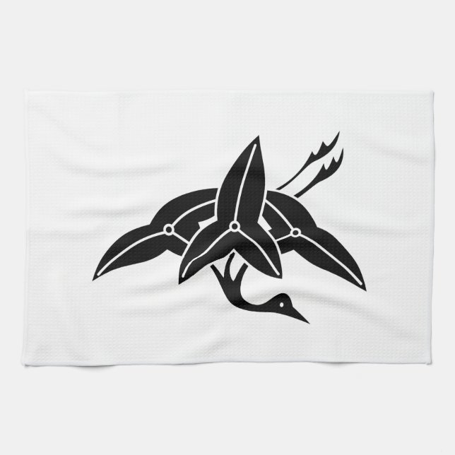 沢瀉鶴 GESCHIRRTUCH (Horizontal)