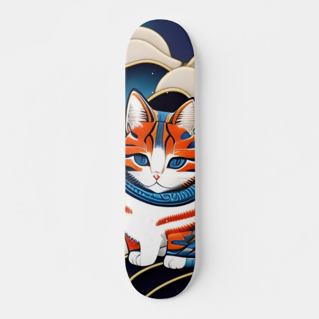 浮世シテ絵ィ 葛飾キ斎猫名柑橘ス SKATEBOARD (Vorne)