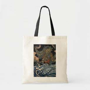海, 国, 芳, Sea Dragon, Kuniyoshi, Ukiyo-e Tragetasche