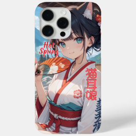 温泉に入る猫耳娘 Case-Mate iPhone HÜLLE