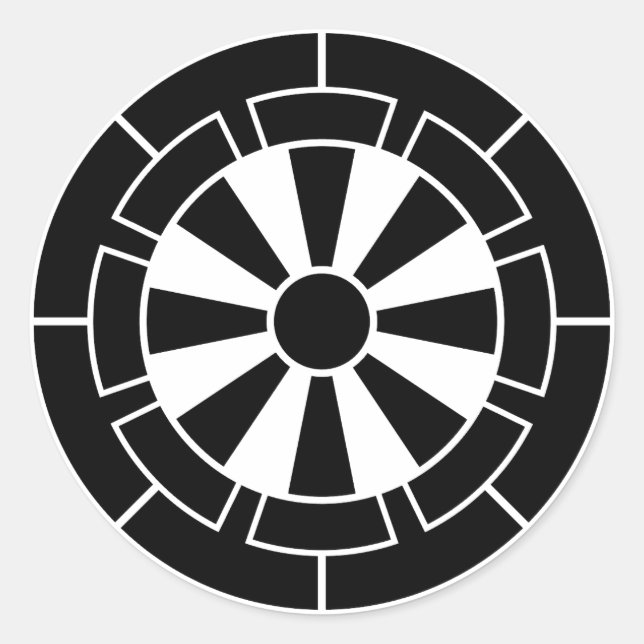 源氏車 RUNDER AUFKLEBER (Vorderseite)