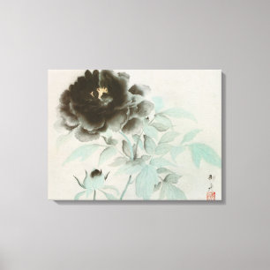 牡 丹, 速 舟 Peony, Gyoshū, Jpanese Art 御 Leinwanddruck