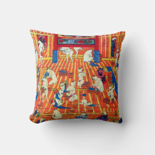 猫のおぶうや, 作者不詳 heiße Quelle der Katze, schreiben Kissen